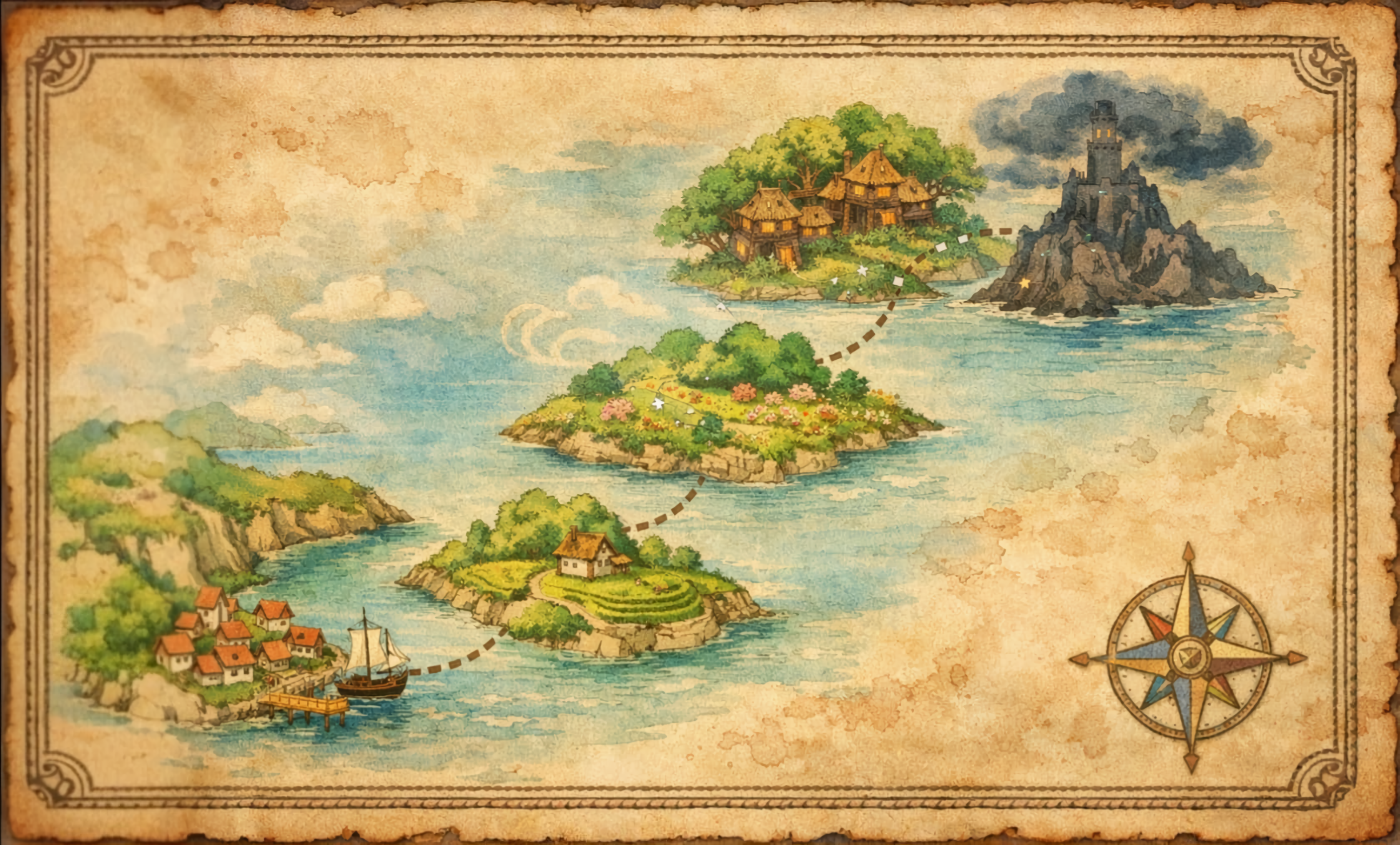 Mapa del Archipiélago del Espíritu