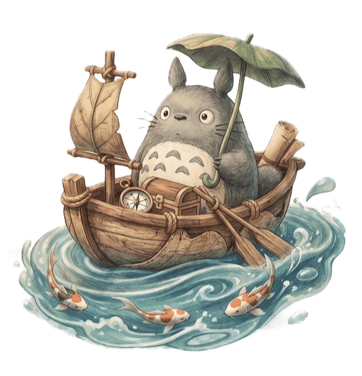Totoro despidiéndose